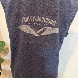 Harley-Davidson Black Sweater with Gold Eagle Patch